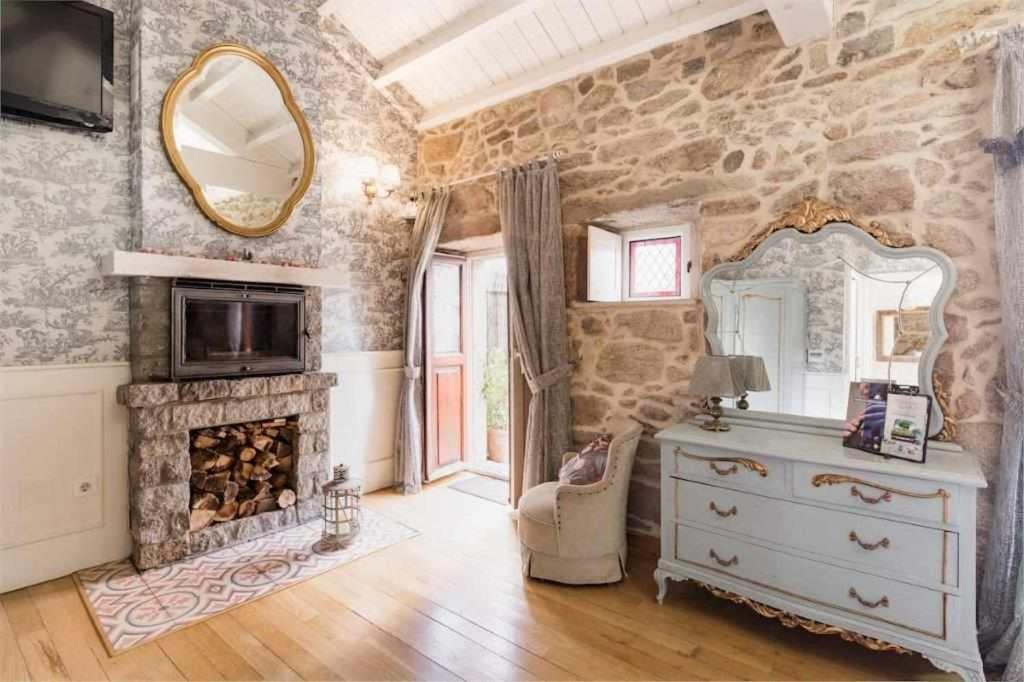 Casa De Carmen Banera Chimenea De Lena Y Terraza Villa Corcubion Bagian luar foto